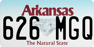 AR license plate 626MGQ