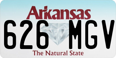 AR license plate 626MGV