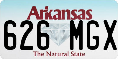 AR license plate 626MGX