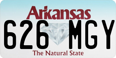 AR license plate 626MGY