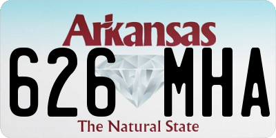 AR license plate 626MHA