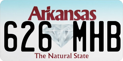 AR license plate 626MHB