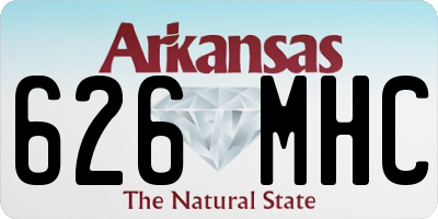 AR license plate 626MHC