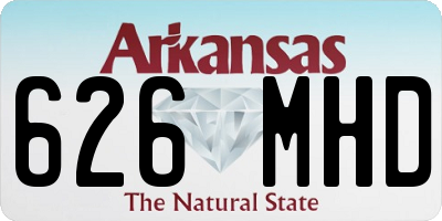 AR license plate 626MHD