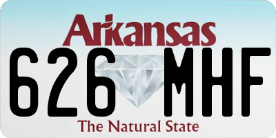 AR license plate 626MHF