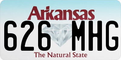 AR license plate 626MHG