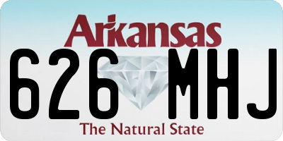 AR license plate 626MHJ
