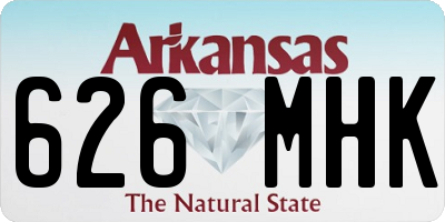 AR license plate 626MHK