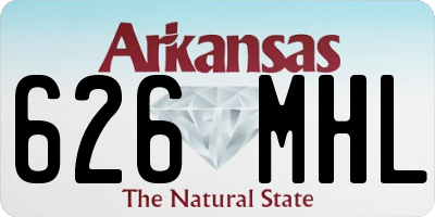 AR license plate 626MHL