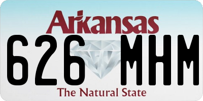AR license plate 626MHM