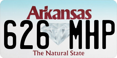 AR license plate 626MHP