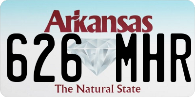 AR license plate 626MHR