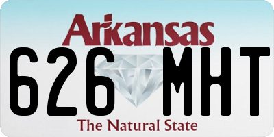 AR license plate 626MHT