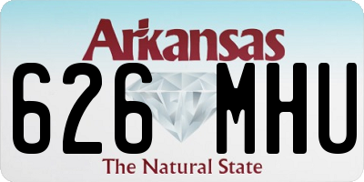 AR license plate 626MHU