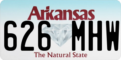 AR license plate 626MHW