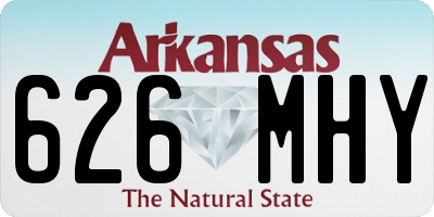 AR license plate 626MHY