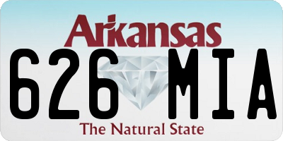AR license plate 626MIA