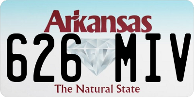 AR license plate 626MIV