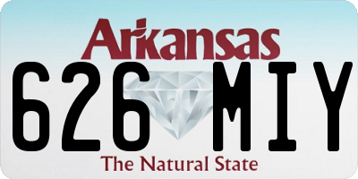 AR license plate 626MIY
