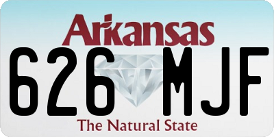 AR license plate 626MJF