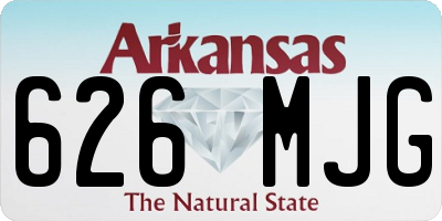 AR license plate 626MJG
