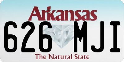 AR license plate 626MJI