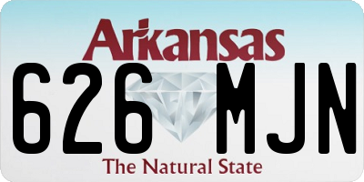 AR license plate 626MJN