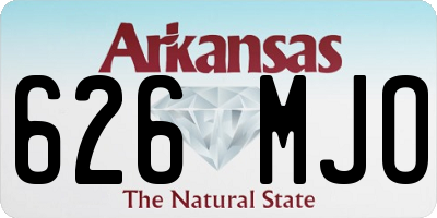 AR license plate 626MJO