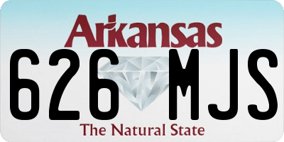 AR license plate 626MJS