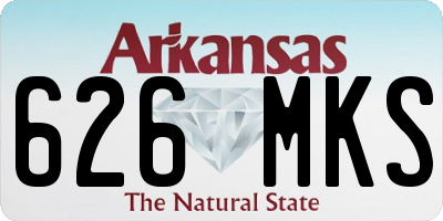 AR license plate 626MKS