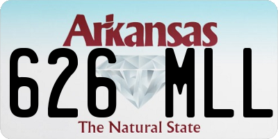 AR license plate 626MLL