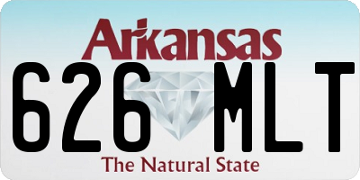 AR license plate 626MLT