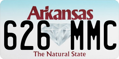AR license plate 626MMC