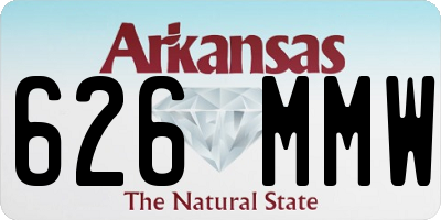 AR license plate 626MMW