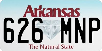 AR license plate 626MNP