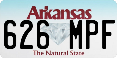 AR license plate 626MPF