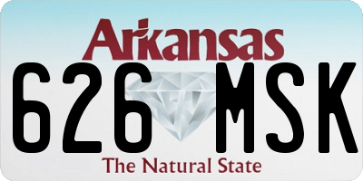 AR license plate 626MSK