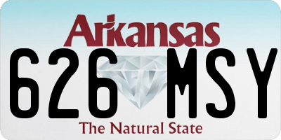 AR license plate 626MSY