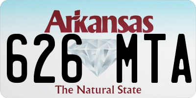 AR license plate 626MTA