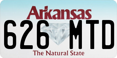 AR license plate 626MTD