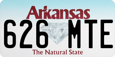 AR license plate 626MTE