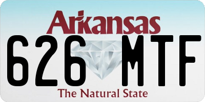 AR license plate 626MTF