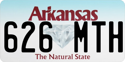 AR license plate 626MTH