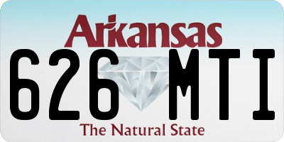 AR license plate 626MTI