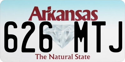 AR license plate 626MTJ