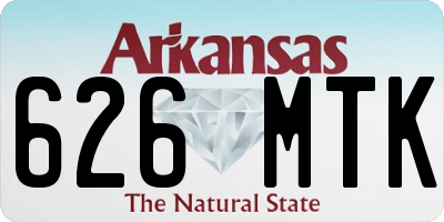 AR license plate 626MTK