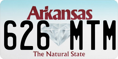 AR license plate 626MTM