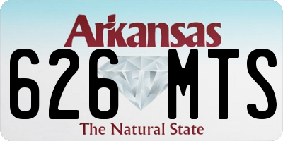 AR license plate 626MTS