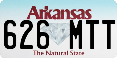 AR license plate 626MTT
