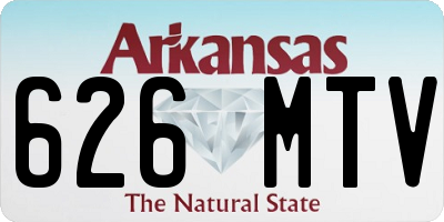 AR license plate 626MTV